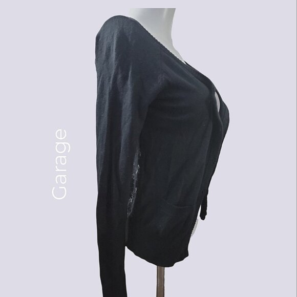 Garage Scoop Neck Lace Cardigan - Picture 4 of 16